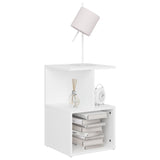 NNEVL Bedside Cabinets 2 pcs White 35x35x55 cm Chipboard