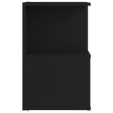 NNEVL Bedside Cabinets 2 pcs Black 35x35x55 cm Chipboard