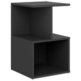 NNEVL Bedside Cabinet Grey 35x35x55 cm Chipboard