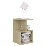 NNEVL Bedside Cabinet Sonoma Oak 35x35x55 cm Chipboard