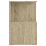 NNEVL Bedside Cabinet Sonoma Oak 35x35x55 cm Chipboard
