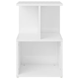 NNEVL Bedside Cabinet High Gloss White 35x35x55 cm Chipboard