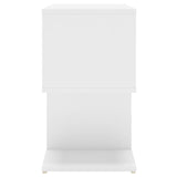 NNEVL Bedside Cabinet White 50x30x51.5 cm Chipboard