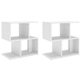 NNEVL Bedside Cabinets 2 pcs White 50x30x51.5 cm Chipboard