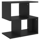 NNEVL Bedside Cabinet Black 50x30x51.5 cm Chipboard