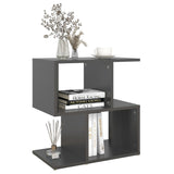 NNEVL Bedside Cabinet Grey 50x30x51.5 cm Chipboard