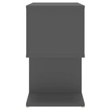 NNEVL Bedside Cabinets 2 pcs Grey 50x30x51.5 cm Chipboard