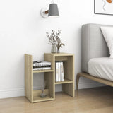NNEVL Bedside Cabinet Sonoma Oak 50x30x51.5 cm Chipboard