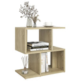NNEVL Bedside Cabinet Sonoma Oak 50x30x51.5 cm Chipboard