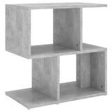 NNEVL Bedside Cabinet Concrete Grey 50x30x51.5 cm Chipboard