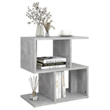 NNEVL Bedside Cabinet Concrete Grey 50x30x51.5 cm Chipboard