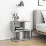 NNEVL Bedside Cabinet Concrete Grey 50x30x51.5 cm Chipboard