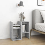 NNEVL Bedside Cabinets 2 pcs Concrete Grey 50x30x51.5 cm Chipboard