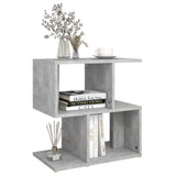 NNEVL Bedside Cabinets 2 pcs Concrete Grey 50x30x51.5 cm Chipboard