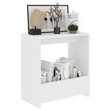 NNEVL Side Table White 50x26x50 cm Chipboard