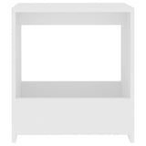 NNEVL Side Table White 50x26x50 cm Chipboard