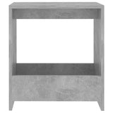 NNEVL Side Table Concrete Grey 50x26x50 cm Chipboard