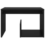 NNEVL Side Table Black 59x36x38 cm Chipboard