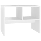 NNEVL Side Table White 60x40x45 cm Chipboard