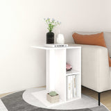 NNEVL Side Table White 60x40x45 cm Chipboard