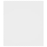 NNEVL Side Table White 60x40x45 cm Chipboard