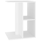 NNEVL Side Table White 60x40x45 cm Chipboard