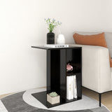 NNEVL Side Table Black 60x40x45 cm Chipboard