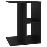NNEVL Side Table Black 60x40x45 cm Chipboard