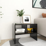 NNEVL Side Table Black 60x40x45 cm Chipboard