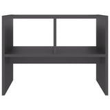 NNEVL Side Table Grey 60x40x45 cm Chipboard