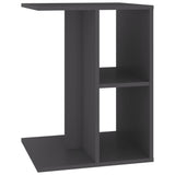 NNEVL Side Table Grey 60x40x45 cm Chipboard