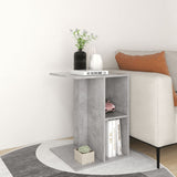NNEVL Side Table Concrete Grey 60x40x45 cm Chipboard
