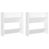 NNEVL Wall Shoe Cabinets 2 pcs White 60x18x60 cm Chipboard