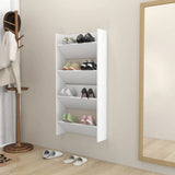 NNEVL Wall Shoe Cabinets 2 pcs White 60x18x60 cm Chipboard