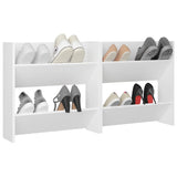 NNEVL Wall Shoe Cabinets 2 pcs White 60x18x60 cm Chipboard