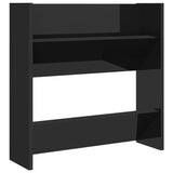 NNEVL Wall Shoe Cabinets 2 pcs High Gloss Black 60x18x60 cm Chipboard