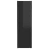 NNEVL Wall Shoe Cabinets 2 pcs High Gloss Black 60x18x60 cm Chipboard