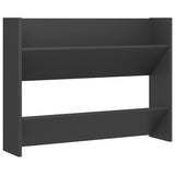 NNEVL Wall Shoe Cabinet Grey 80x18x60 cm Chipboard