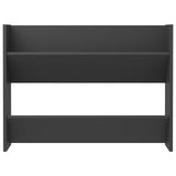 NNEVL Wall Shoe Cabinet Grey 80x18x60 cm Chipboard