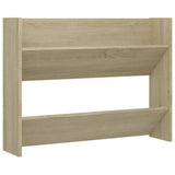 NNEVL Wall Shoe Cabinets 2 pcs Sonoma Oak 80x18x60cm Chipboard