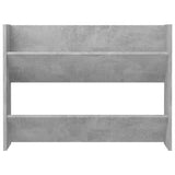 NNEVL Wall Shoe Cabinet Concrete Grey 80x18x60 cm Chipboard