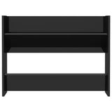 NNEVL Wall Shoe Cabinets 2 pcs High Gloss Black 80x18x60 cm Chipboard