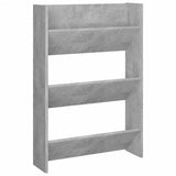 NNEVL Wall Shoe Cabinets 2 pcs Concrete Grey 60x18x90 cm Chipboard