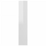 NNEVL Wall Shoe Cabinets 2 pcs High Gloss White 60x18x90cm Chipboard