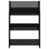 NNEVL Wall Shoe Cabinet High Gloss Black 60x18x90 cm Chipboard