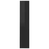 NNEVL Wall Shoe Cabinet High Gloss Black 60x18x90 cm Chipboard