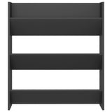 NNEVL Wall Shoe Cabinet Grey 80x18x90 cm Chipboard