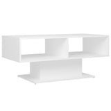 NNEVL Coffee Table White 103.5x50x44.5 cm Chipboard