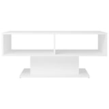 NNEVL Coffee Table White 103.5x50x44.5 cm Chipboard