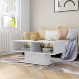 NNEVL Coffee Table White 103.5x50x44.5 cm Chipboard